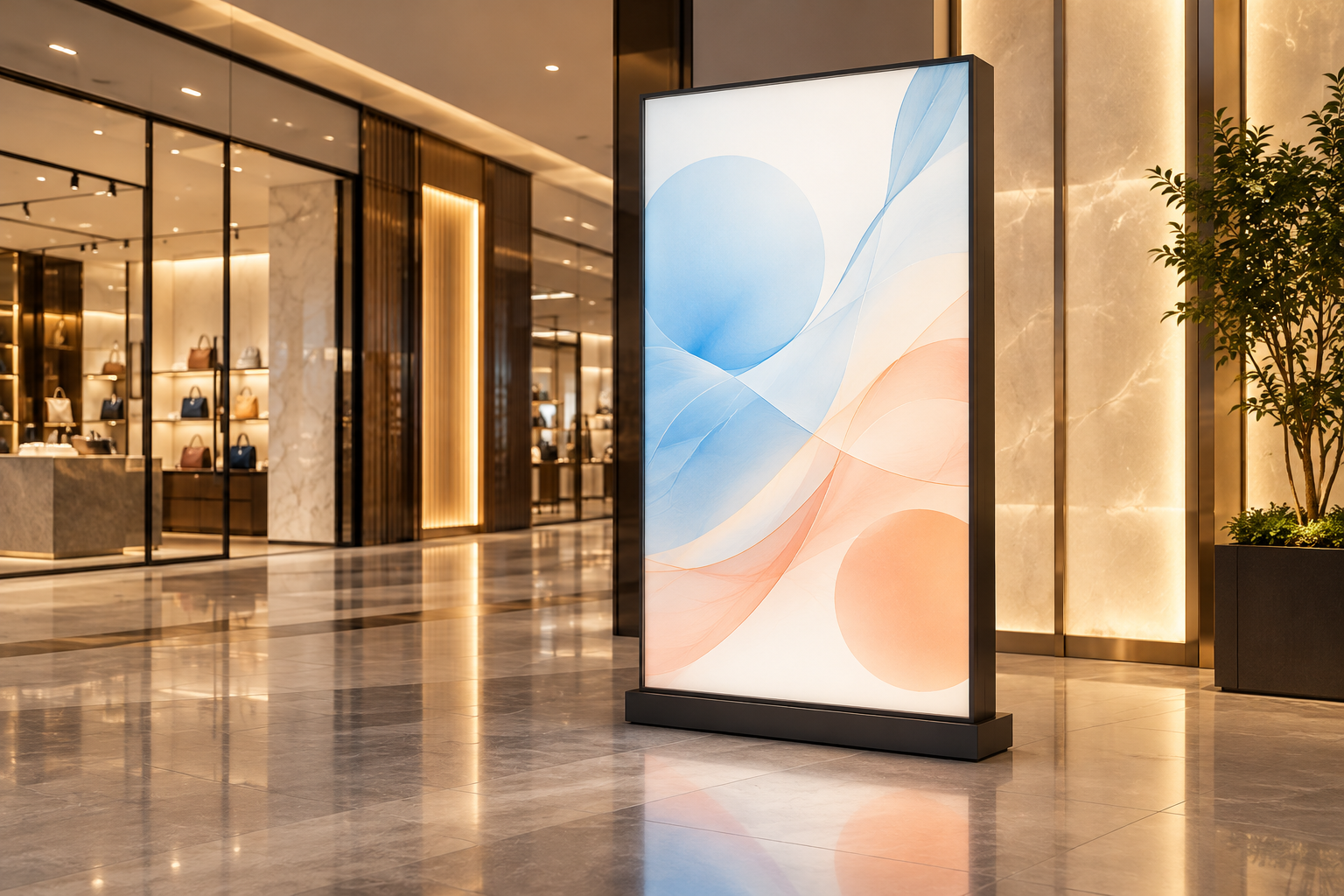 Illustrative application: Signage & lightboxes